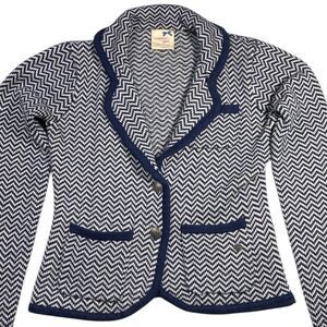 TOMMY GIRL Chevron Pattern Knit Career Sweater Jacket